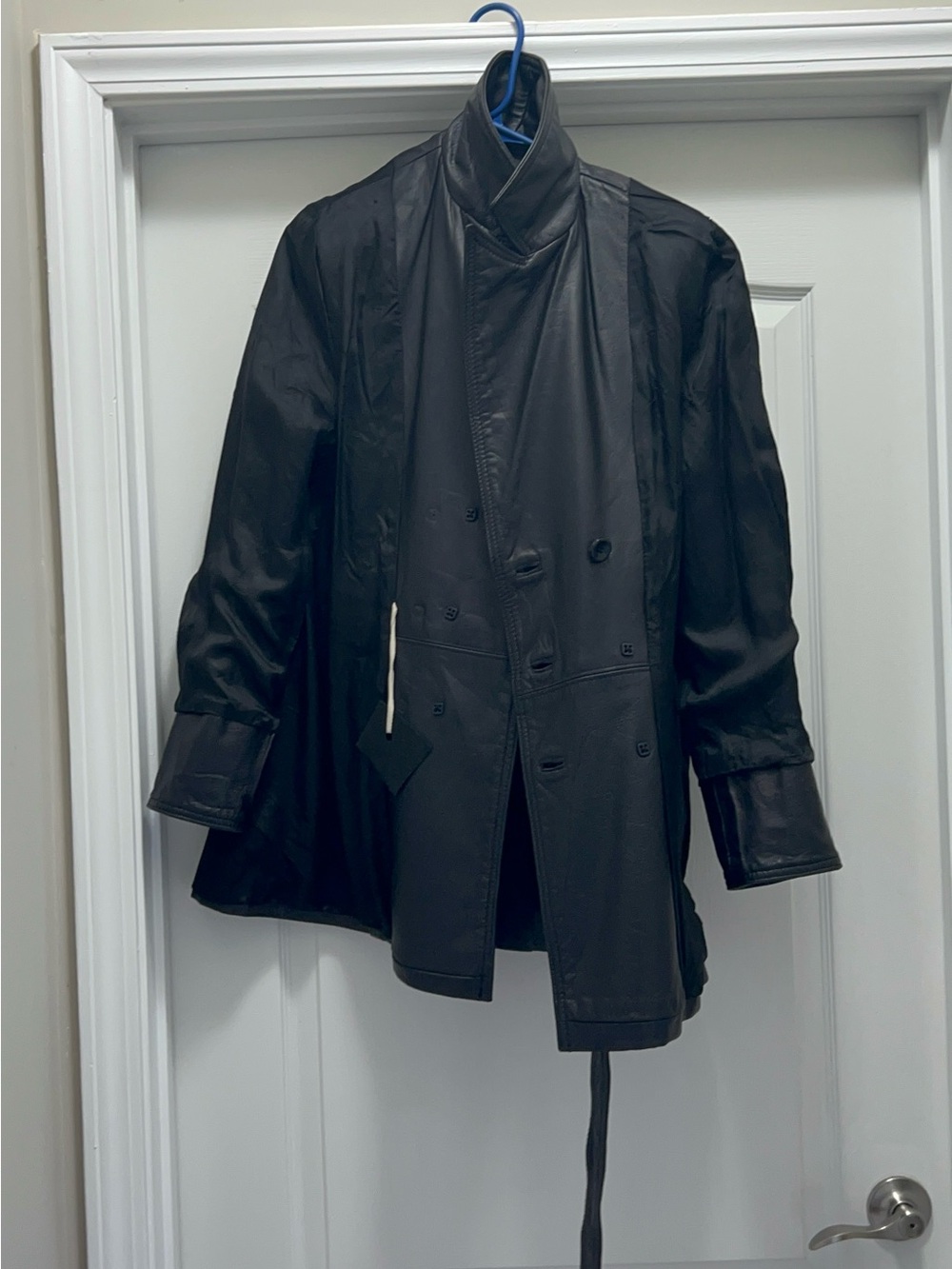 Vintage The Leather Ranch - Le Ranch Du Cuir Leather Women’s Coat Size 2 - Picture 5 of 16
